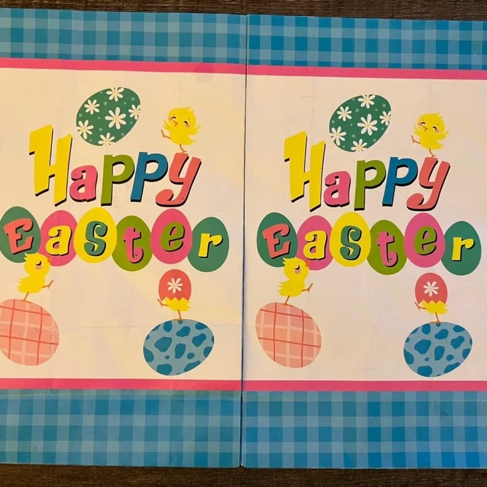 💞 New Set of 2 Happy Easter Paper Treat Bags